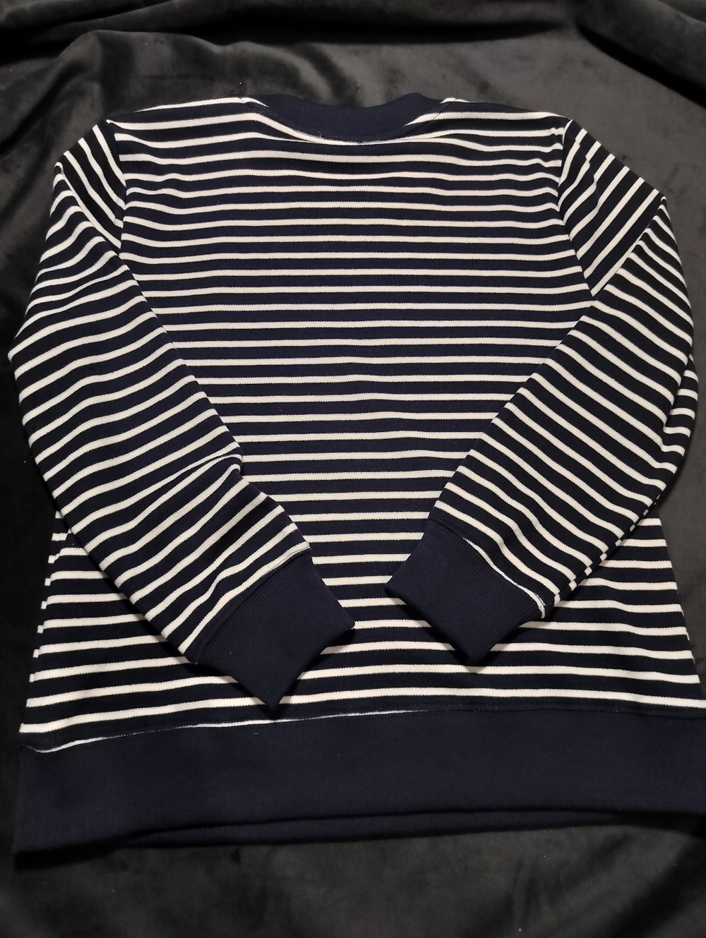 Common Threads Striped Crewneck Sweater - Navy & White - Small (SP) - Picture 2 of 6